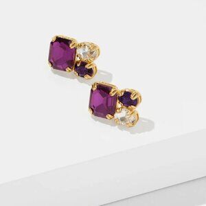 Talbots Crystal Ensemble Stud Earrings - New With Tag